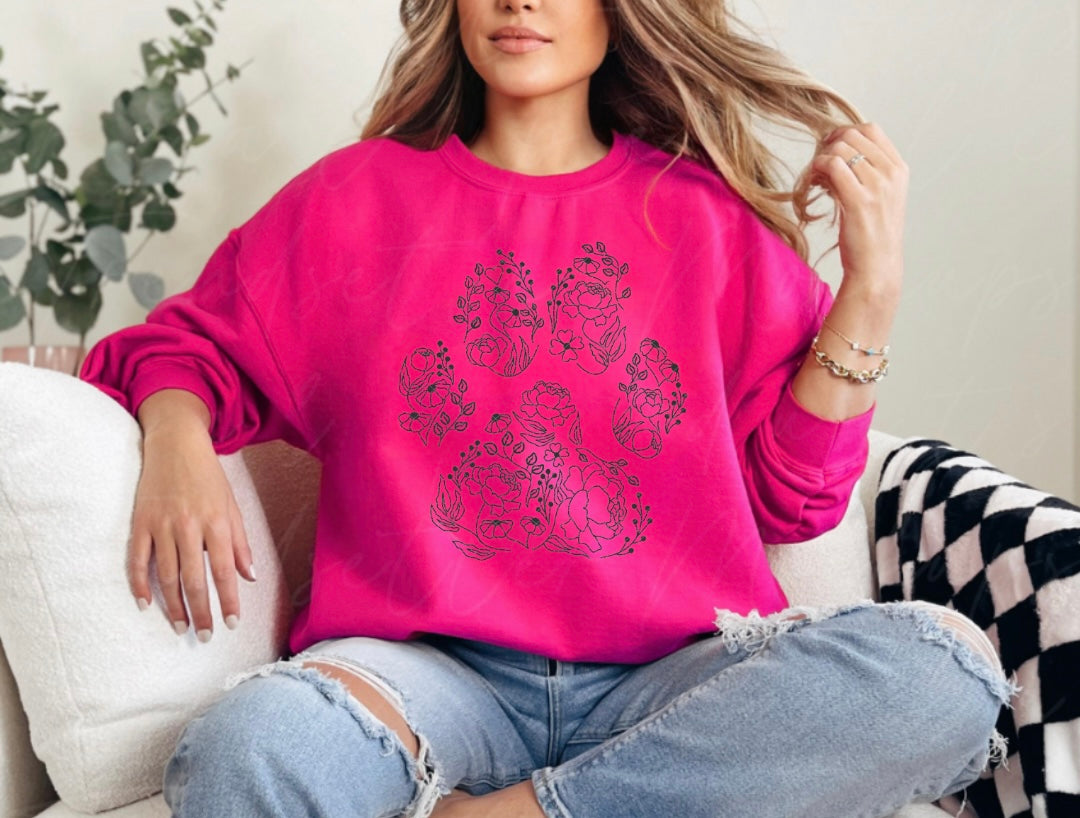 Exclusive floral ๐พ gildan crewneck