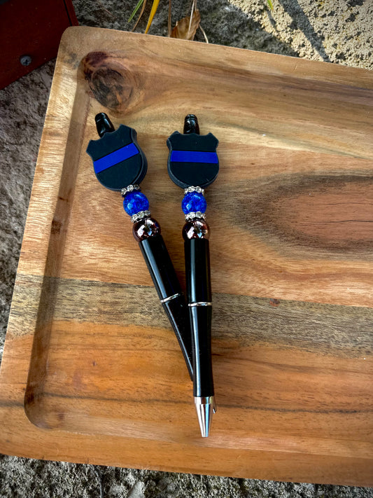 Thin Blue Line Ink Refillable Pen