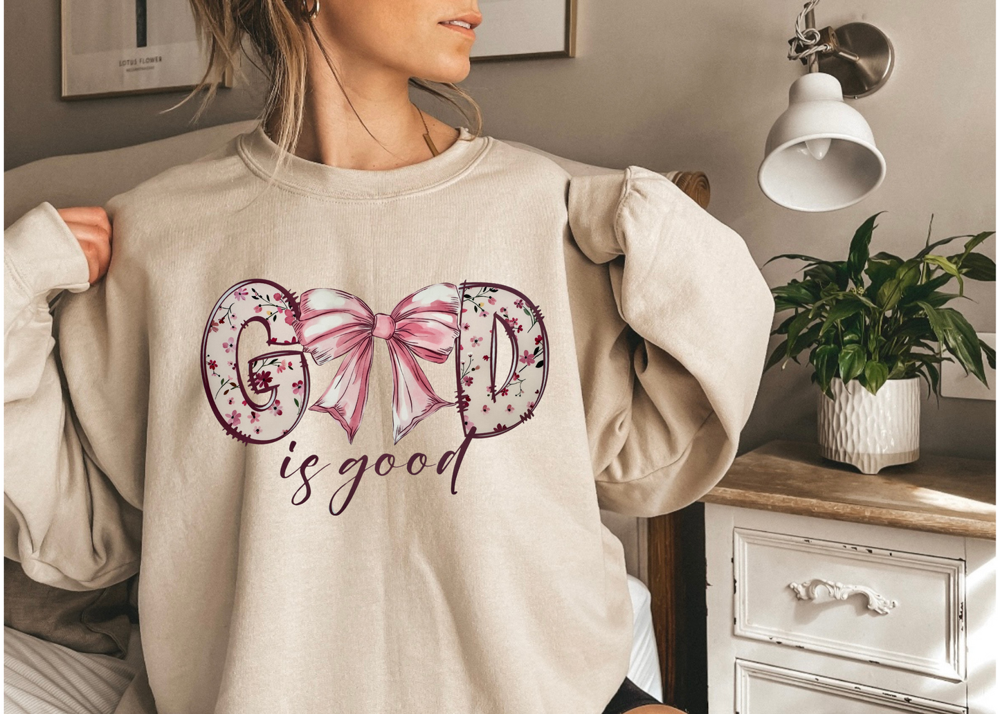 God is good crewneck