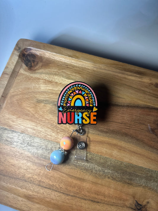 Emergency Nurse Interchangeable Badge Reel