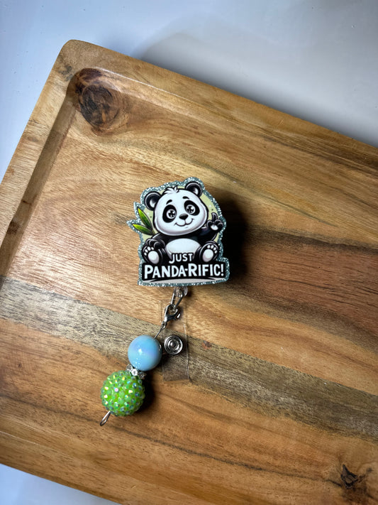 Panda Interchangeable Badge Reel