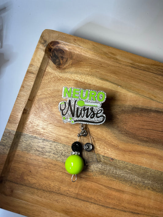 Neuro Nurse Interchangeable Badge Reel