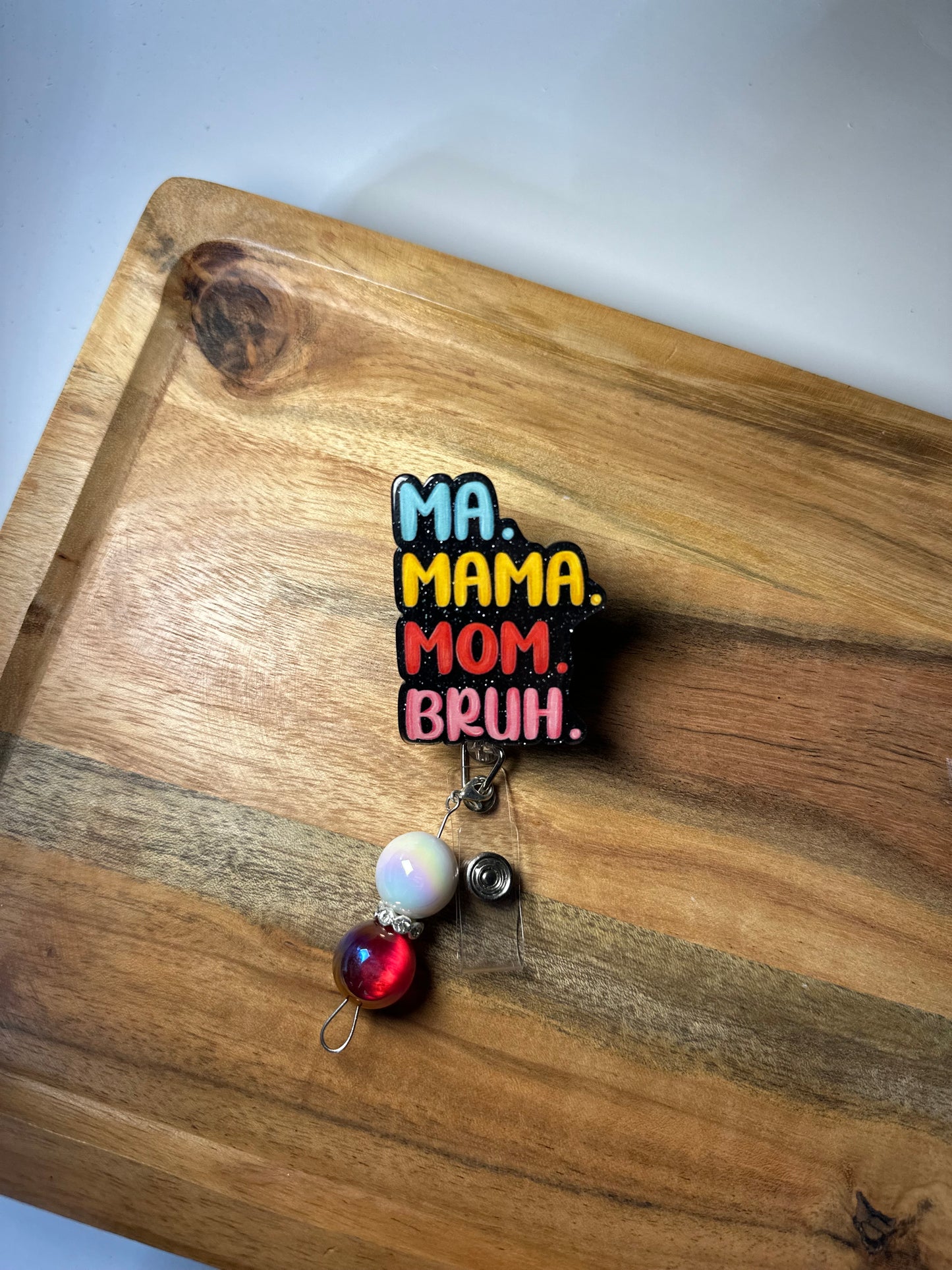 Mama Interchangeable Badge Reel