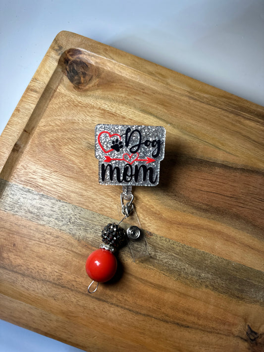 Dog Mom Interchangeable Badge Reel