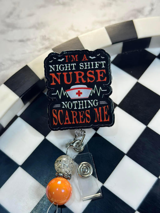 Night Nurse Badge Reel