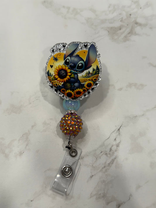 Sunflower Badge Reel